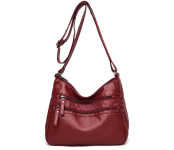 Женская кожаная сумка 0042-9 RED