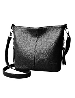 Женская кожаная сумка 0550 BLACK