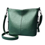 Женская кожаная сумка 0550 GREEN