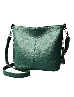 Женская кожаная сумка 0550 GREEN