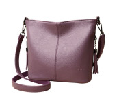 Женская кожаная сумка 0550 PURPLE