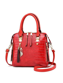 Женская кожаная сумка 060 RED