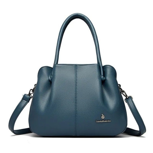 Женская кожаная сумка 1525 BLUE