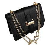 Женская кожаная сумка 1575 BLACK