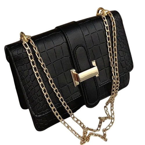 Женская кожаная сумка 1575 BLACK