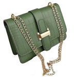 Женская кожаная сумка 1575 GREEN