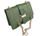 Женская кожаная сумка 1575 GREEN