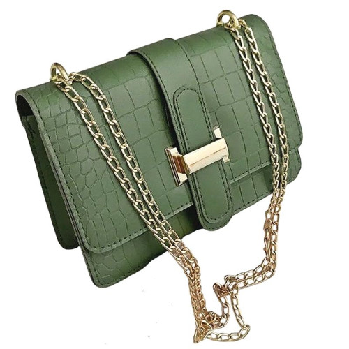 Женская кожаная сумка 1575 GREEN