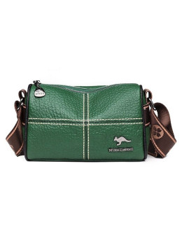Женская кожаная сумка 1608-4-1 GREEN