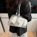 Женская кожаная сумка 1777 WHITE SILVER