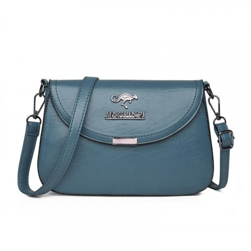 Женская кожаная сумка 192-1 BLUE