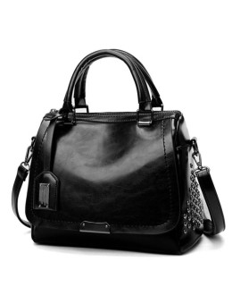 Женская кожаная сумка 1934-1 BLACK