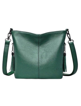 Женская кожаная сумка 2266 GREEN