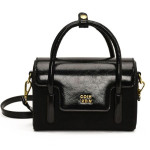 Женская кожаная сумка 27612 BLACK