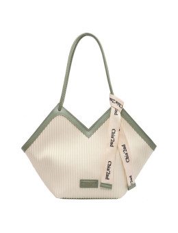 Женская кожаная сумка 3221-1 WHITE GREEN
