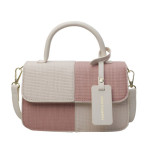 Женская кожаная сумка 3697 IVORY PINK
