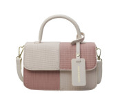 Женская кожаная сумка 3697 IVORY PINK