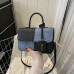 Женская кожаная сумка 4114 BLACK BLUE
