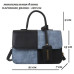 Женская кожаная сумка 4114 BLACK BLUE