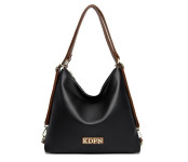 Женская кожаная сумка-рюкзак 5518 BLACK