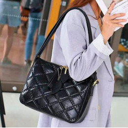 Женская кожаная сумка 6005-1 BLACK