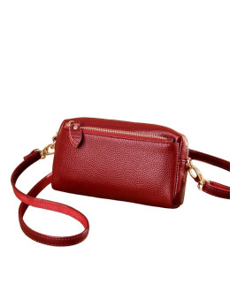 Женская кожаная сумка 6007-1 RED