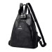 Женский кожаный рюкзак 706-2 BLACK WHITE