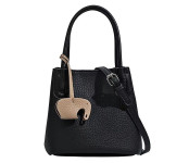 Женская кожаная сумка 7355 BLACK