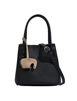 Женская кожаная сумка 7355 BLACK