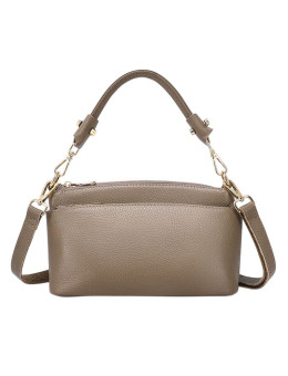 Женская кожаная сумка 7788 KHAKI