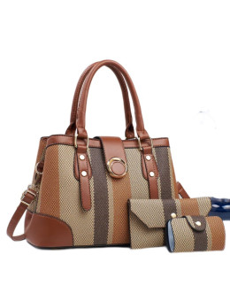 Женская кожаная сумка 8301 KHAKI