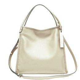 Женская кожаная сумка 845 BLUISH WHITE