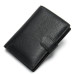 Мужской кожаный кошелек 8610-1 BLACK