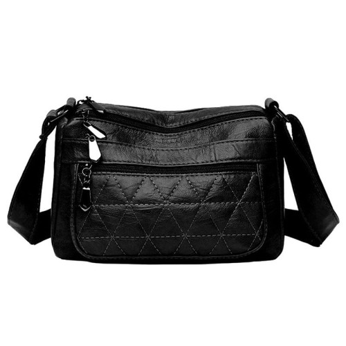 Женская кожаная сумка 8807-3 BLACK