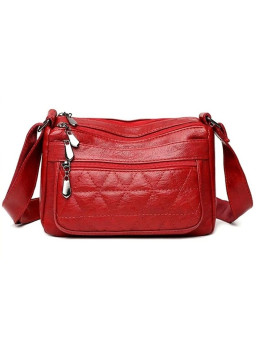 Женская кожаная сумка 8807-3 RED
