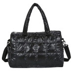 Женская стёганая сумка подушка 8810-11 BLACK