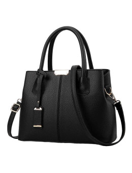 Женская кожаная сумка 8816-1 BLACK