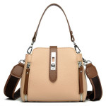 Женская кожаная сумка 8818 BEIGE