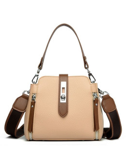 Женская кожаная сумка 8818 BEIGE