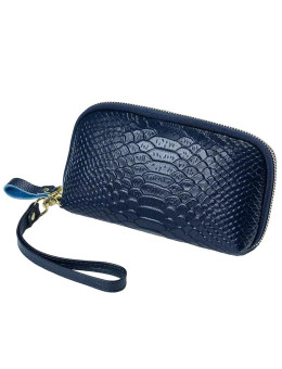 Женская кожаная сумка клатч кошелёк 88816 D BLUE