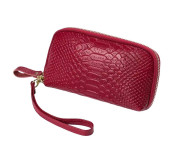 Женская кожаная сумка клатч кошелёк 88816 RED