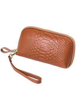 Женская кожаная сумка клатч кошелёк 88816 YELLOW