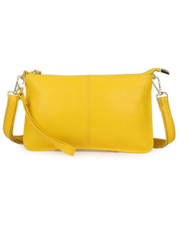 Женская кожаная сумка 966 YELLOW
