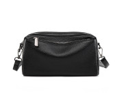 Женская кожаная сумка A1806 BLACK