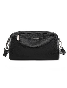 Женская кожаная сумка A1806 BLACK