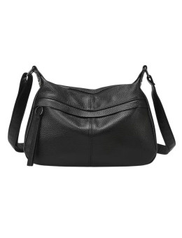 Женская кожаная сумка A1809 BLACK