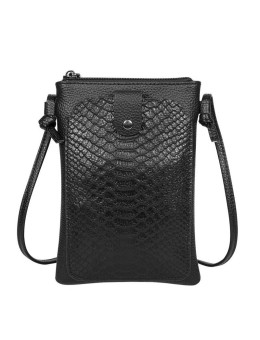 Женская кожаная сумка A1810 BLACK