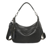 Женская кожаная сумка A1812 BLACK