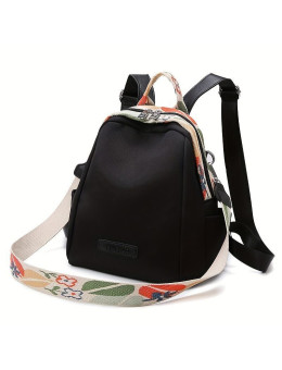Женский текстильный рюкзак A1813 BLACK