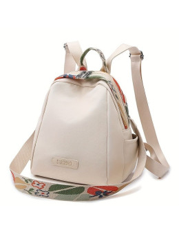 Женский текстильный рюкзак A1813 WHITE